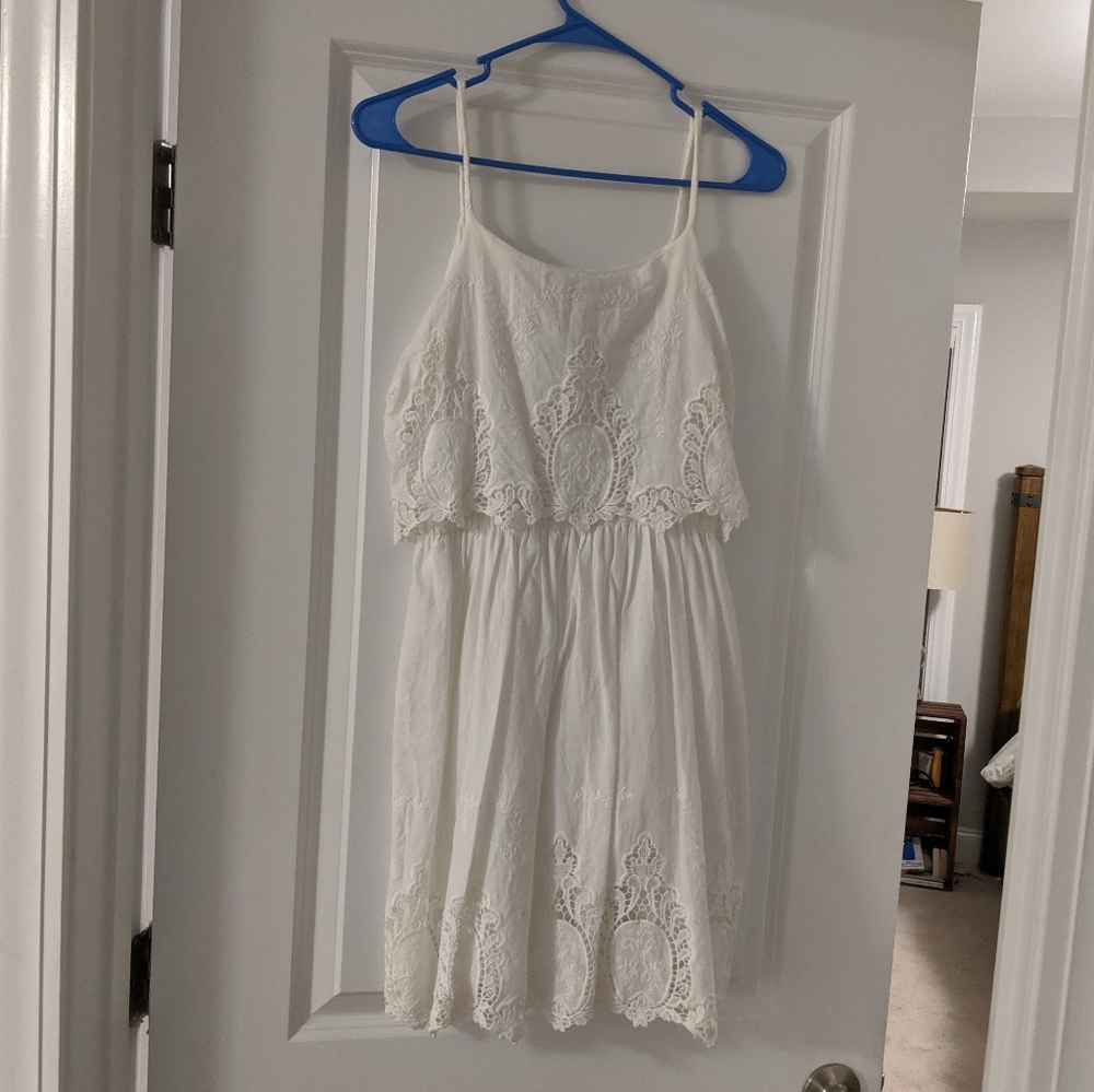 White lace dress